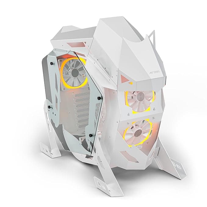 Ant Esports Cypher G5 Mid-Tower ATX Computer Case/Gaming Cabinet - White